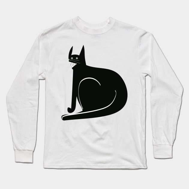 Angry cat Long Sleeve T-Shirt by monika27